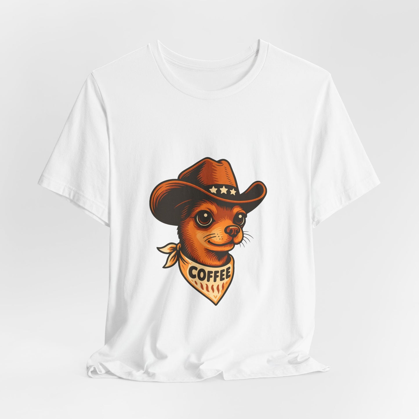 Cowboy Coffee Graphic Tee, Unisex T-Shirt, Funny Coffee Lover Gift, Casual Wear, Coffee Shop Merch