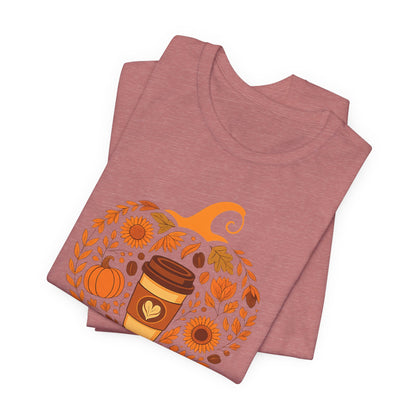 Blessed Pumpkin Fall T-Shirt - Cozy Autumn Style, Perfect Gift for Thanksgiving, Harvest Celebration, Casual Wear, Seasonal Fashion