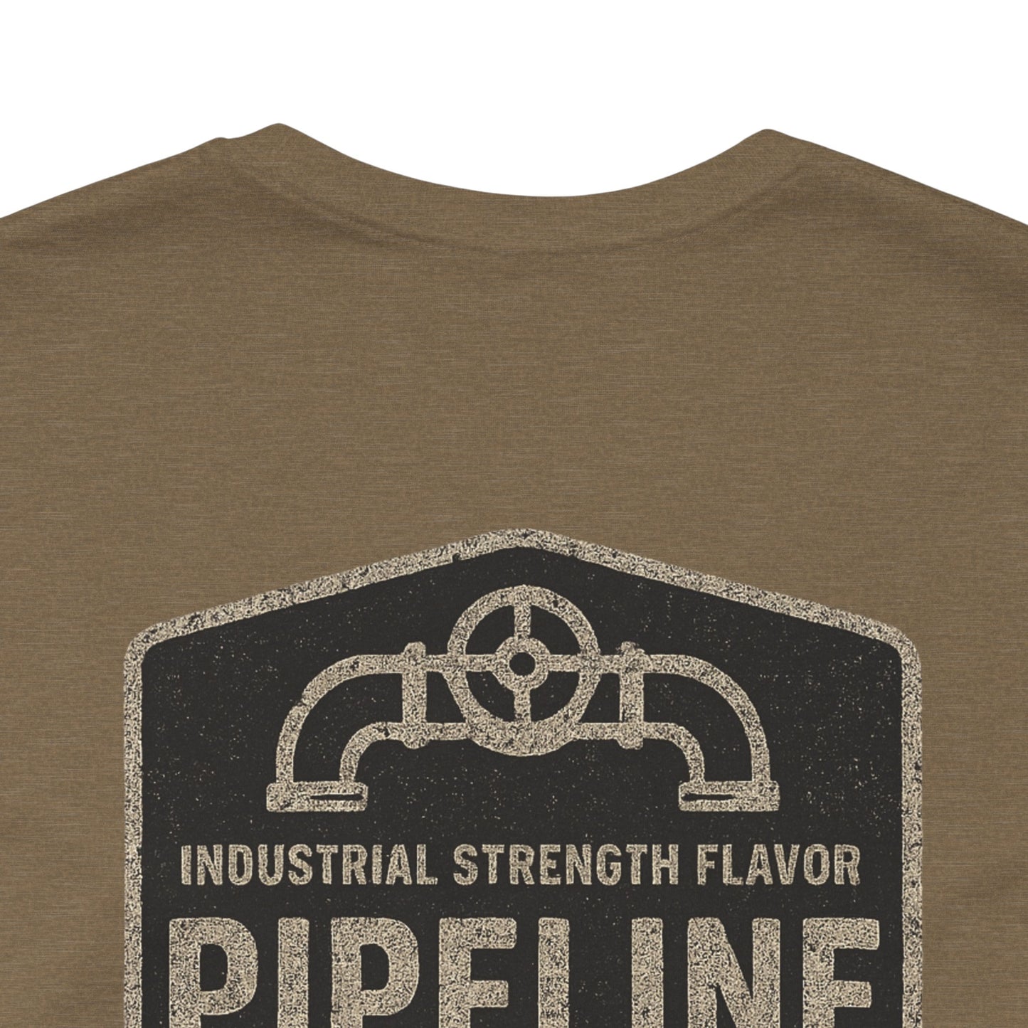 Vintage Pipeline Roast Co. Industrial Emblem T-Shirt – Distressed Workwear Coffee Tee