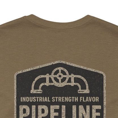 Vintage Pipeline Roast Co. Industrial Emblem T-Shirt – Distressed Workwear Coffee Tee
