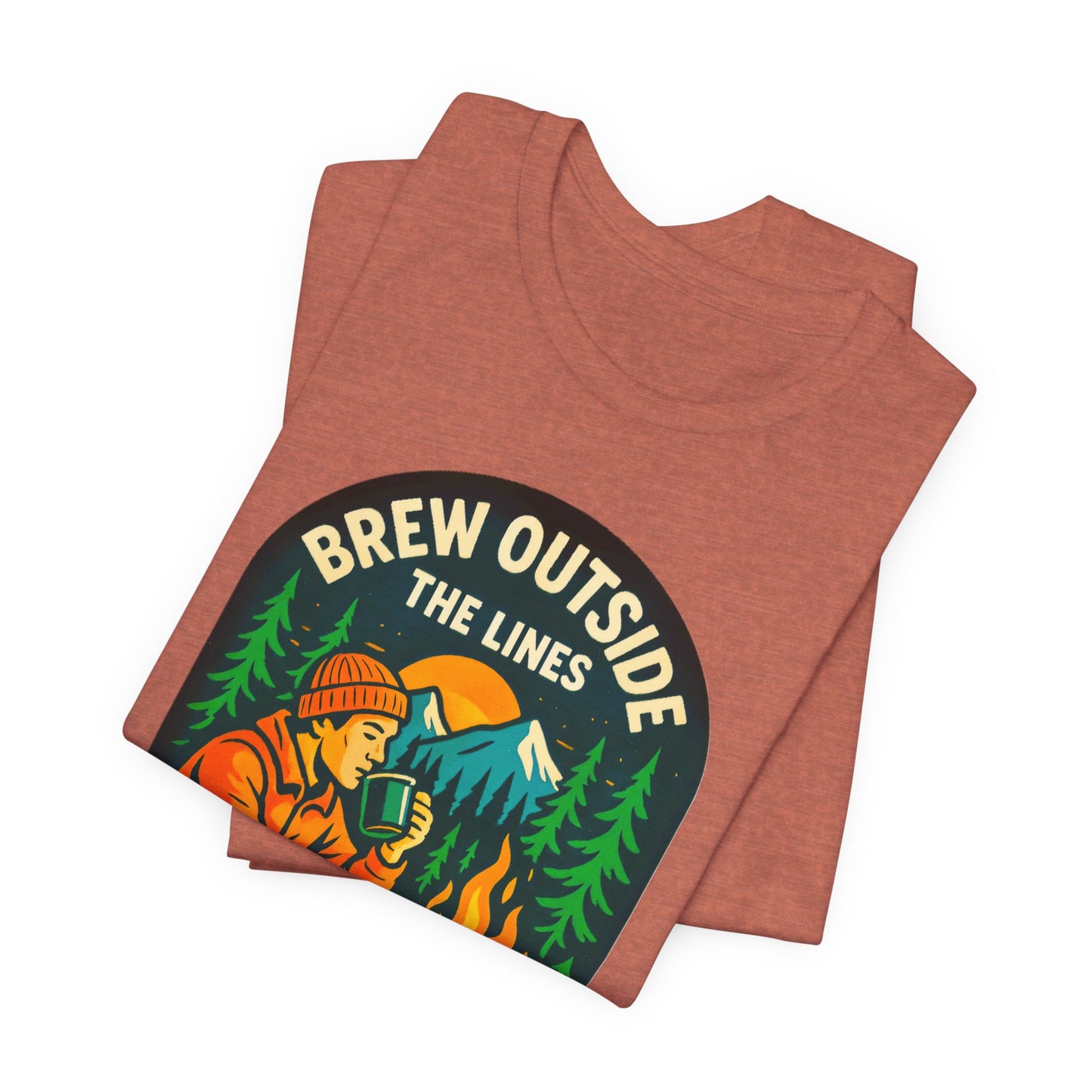 Outdoor Adventure Tee with Retro Campfire Design, Unisex Casual Shirt, Perfect for Camping, Hiking, Gifts for Nature Lovers, Outdoor [...]