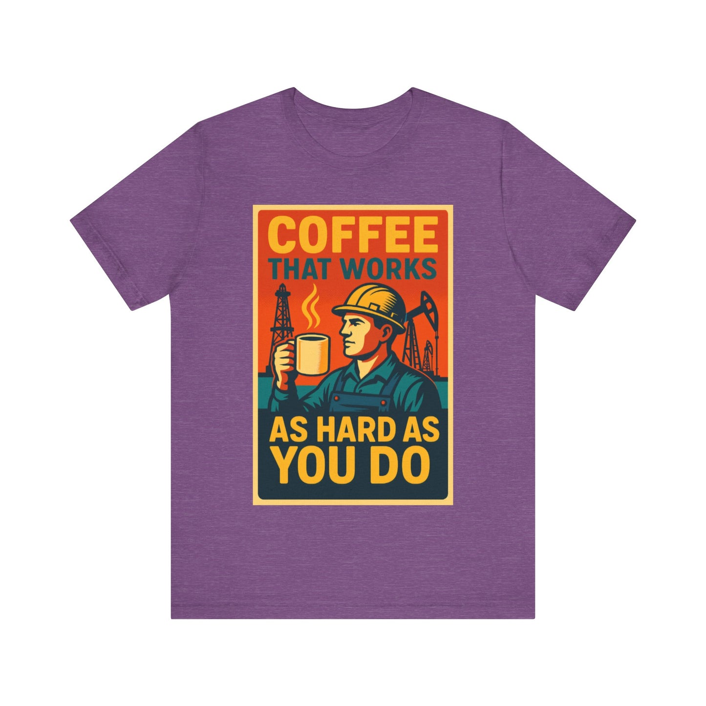 Oil and Gas Coffee T-Shirt – Pipeline Grind Tee for Hardworking Coffee Lovers
