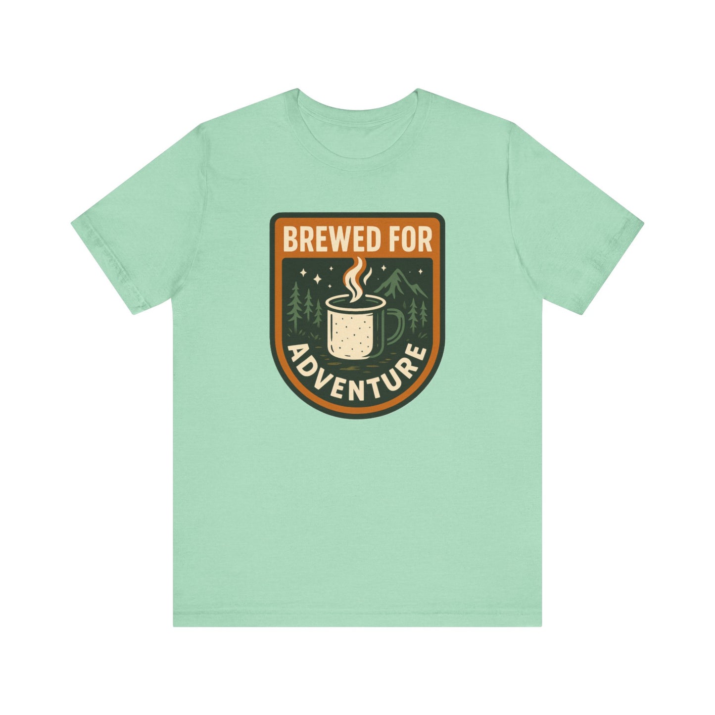 Adventure Brewed Graphic Tee - Perfect for Outdoors Lovers, Travel, Hiking, Camping, Gift for Adventurers