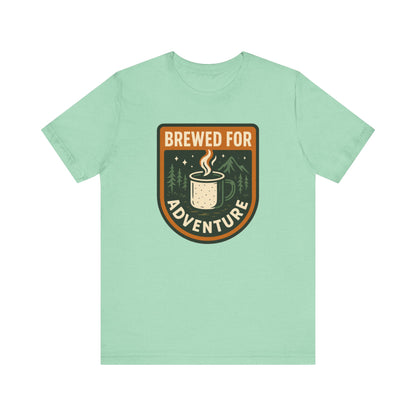 Adventure Brewed Graphic Tee - Perfect for Outdoors Lovers, Travel, Hiking, Camping, Gift for Adventurers