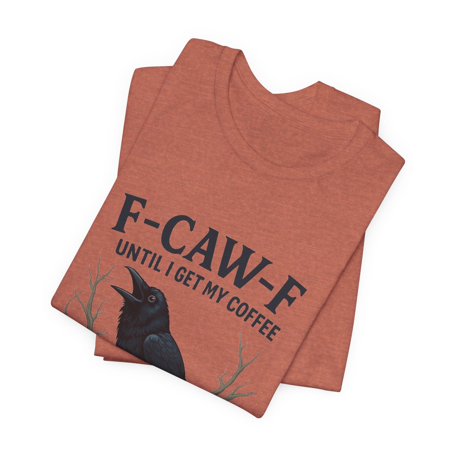 Coffee Lover's Tee, Unisex T-Shirt, Funny Gift, Crow Graphic Tee, Coffee Enthusiast Shirt, Unique Coffee Apparel