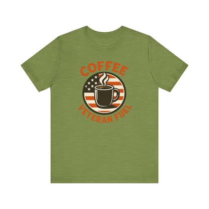 Coffee Lover's Veteran Tee - Unisex Jersey Short Sleeve Tee, Gift for Coffee Lovers, Veteran Appreciation, Casual Wear, Patriot T-Shirt