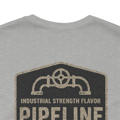 Vintage Pipeline Roast Co. Industrial Emblem T-Shirt – Distressed Workwear Coffee Tee
