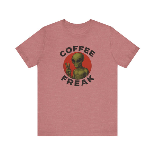 Coffee Freak Unisex Jersey Short Sleeve Tee, Cute Alien Tee, Funny Coffee Shirt for Coffee Lovers, Quirky Graphic Tee, Perfect for [...]