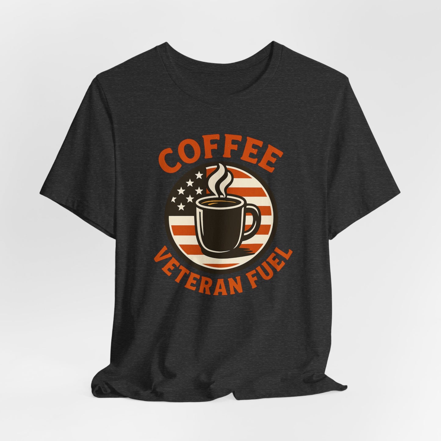 Coffee Lover's Veteran Tee - Unisex Jersey Short Sleeve Tee, Gift for Coffee Lovers, Veteran Appreciation, Casual Wear, Patriot T-Shirt