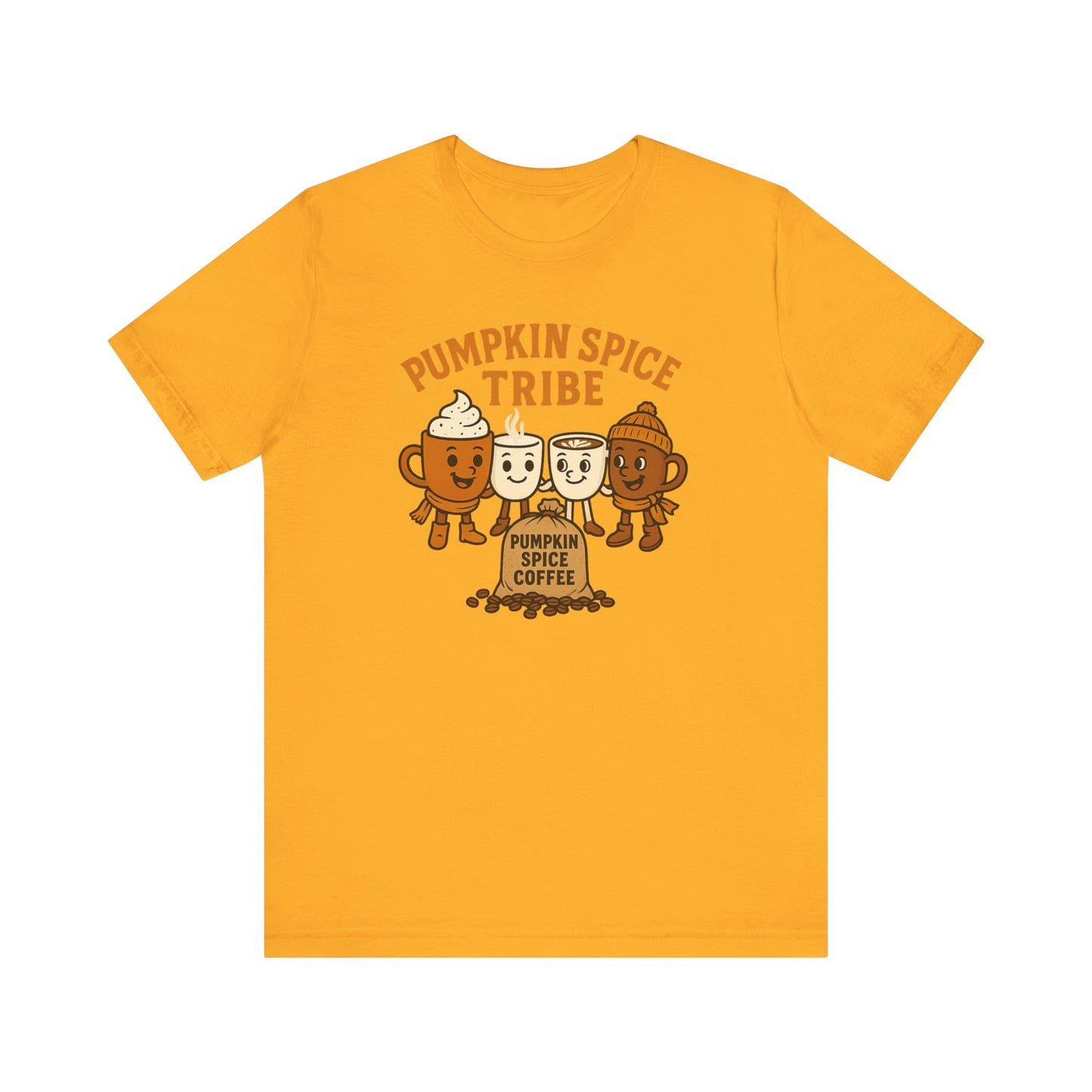 Pumpkin Spice Tribe Tee, Fall T-Shirt, Coffee Lover Gift, Unisex Shirt, Autumn Apparel, Pumpkin Spice Shirt