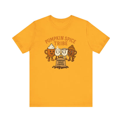 Pumpkin Spice Tribe Tee, Fall T-Shirt, Coffee Lover Gift, Unisex Shirt, Autumn Apparel, Pumpkin Spice Shirt