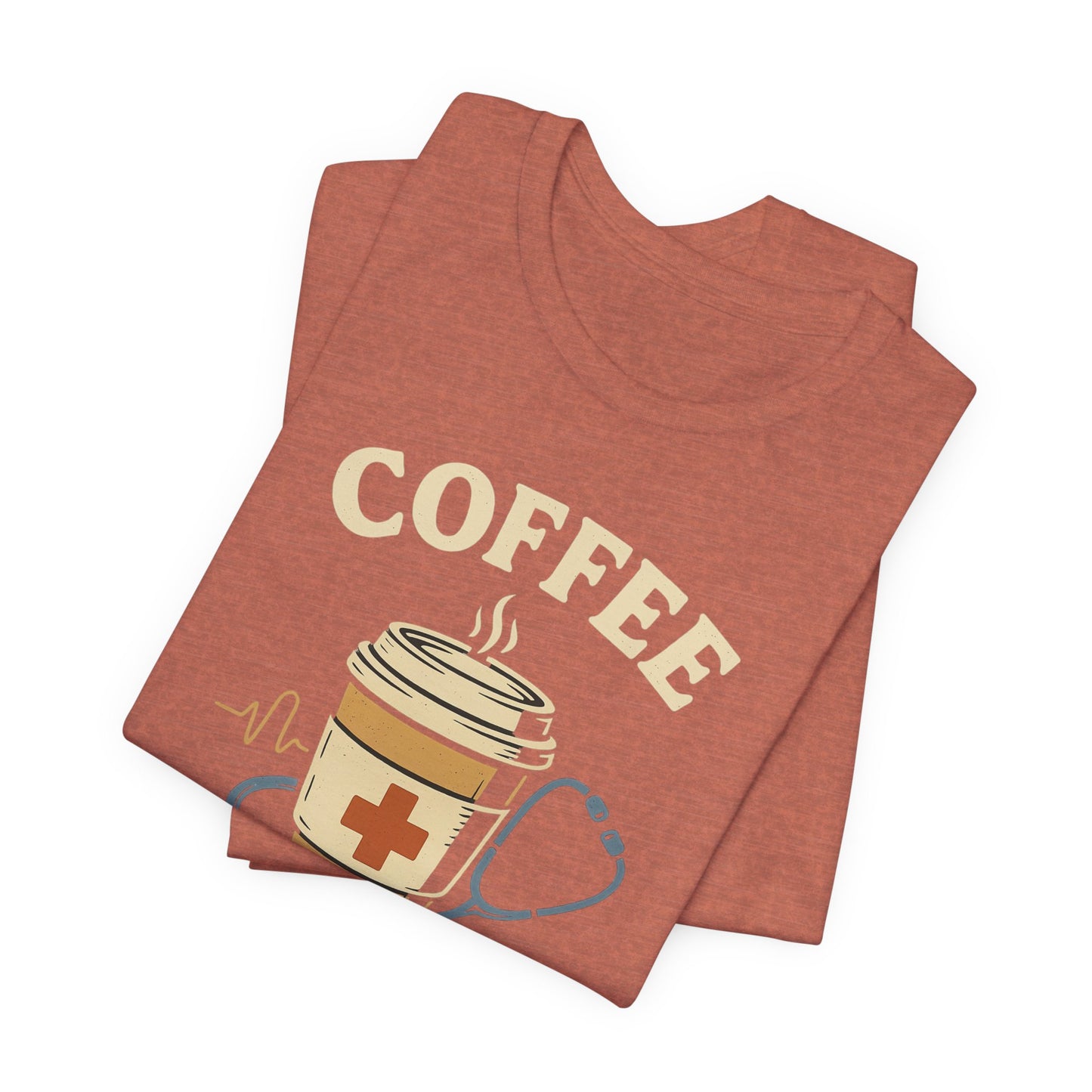 Coffee Nurse Fuel Tee | Nurse Appreciation Gift, Medical Shirt, Funny Nurse Tee, Cute Coffee T-Shirt, Healthcare Humor Clothing