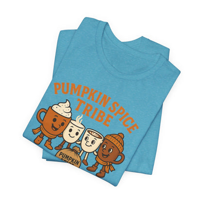 Pumpkin Spice Tribe Tee, Fall T-Shirt, Coffee Lover Gift, Unisex Shirt, Autumn Apparel, Pumpkin Spice Shirt