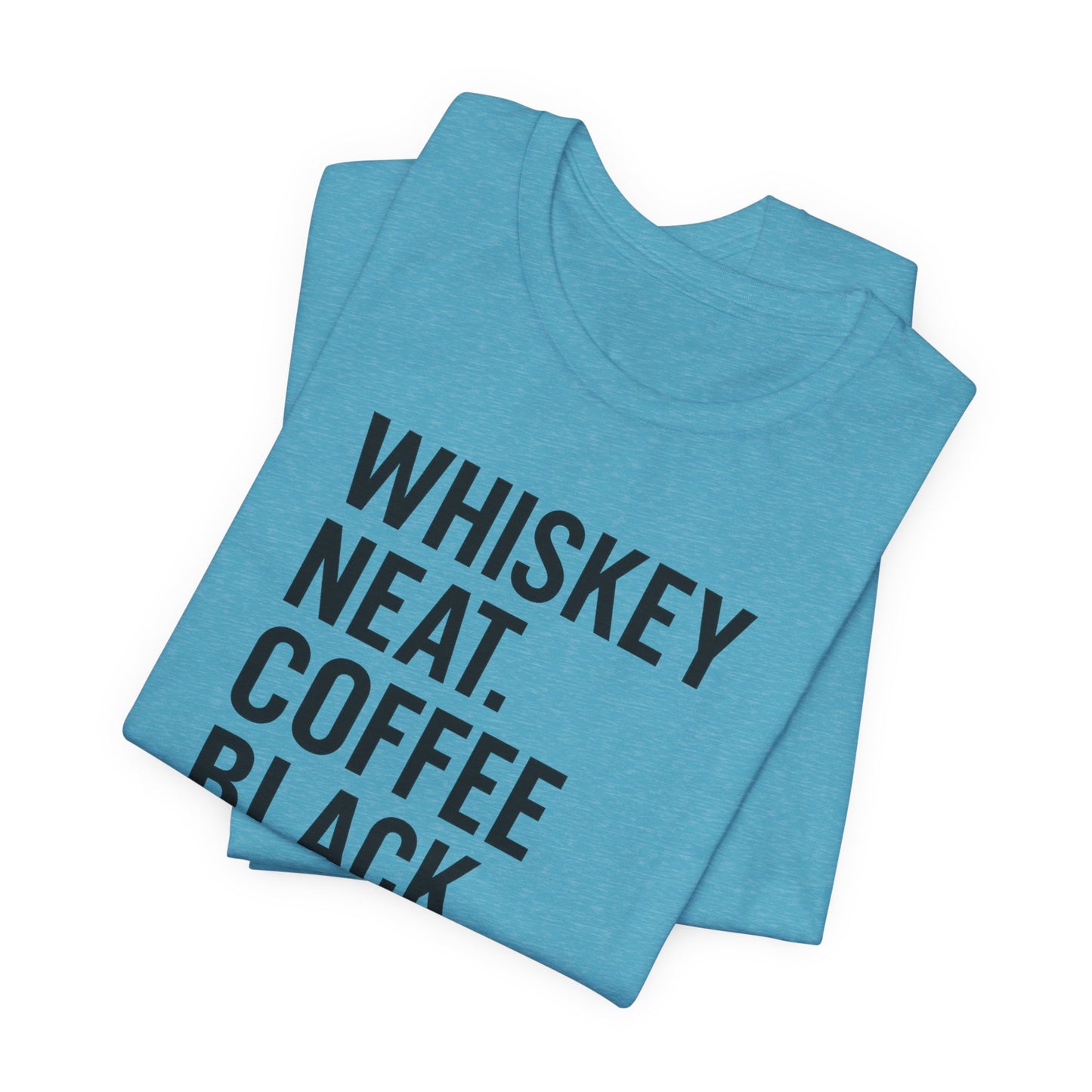 Whiskey and Coffee Graphic Tee - Perfect for Coffee Lovers, Gift Idea for Men and Women, Casual Wear, Birthday, Everyday Style