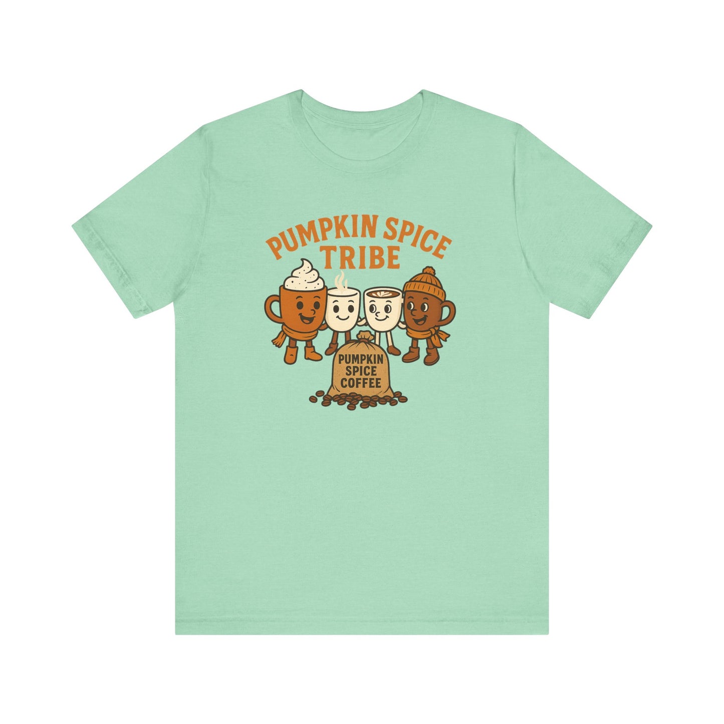 Pumpkin Spice Tribe Tee, Fall T-Shirt, Coffee Lover Gift, Unisex Shirt, Autumn Apparel, Pumpkin Spice Shirt