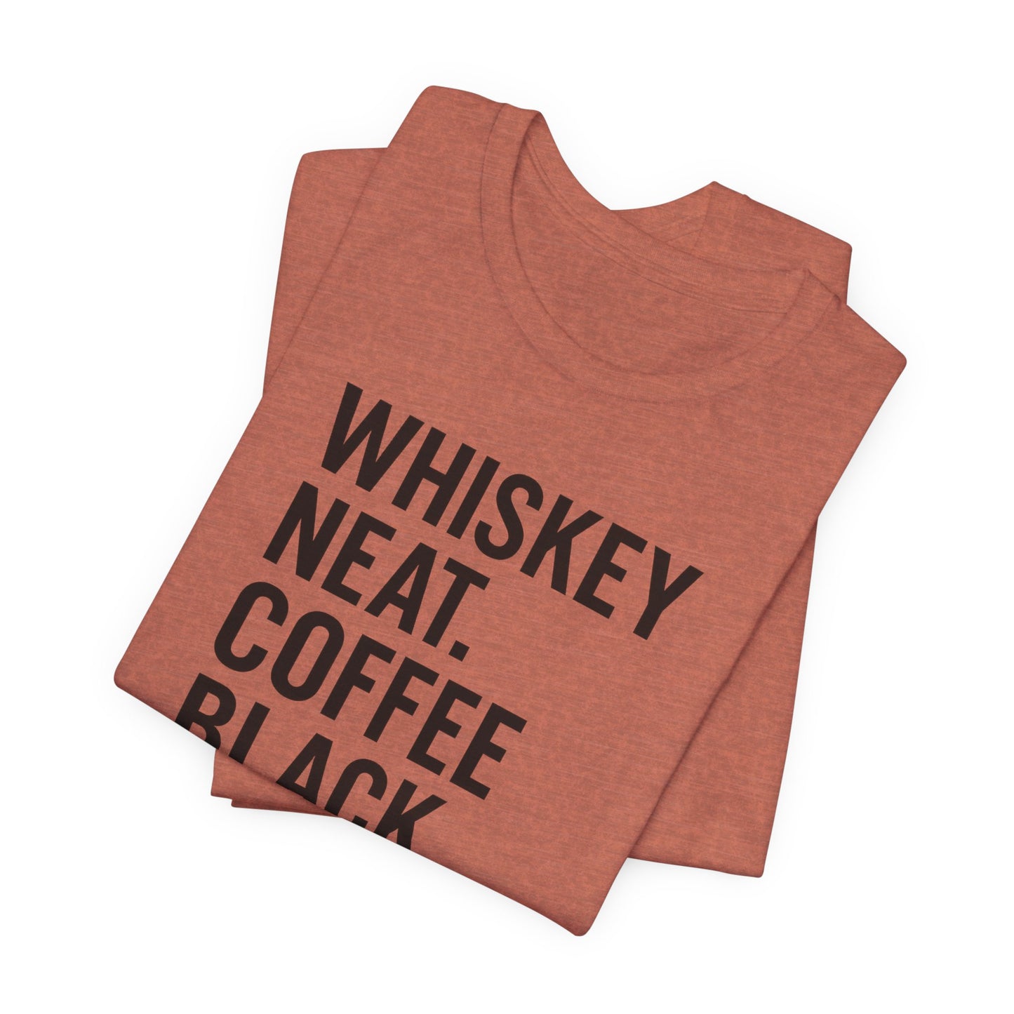 Whiskey and Coffee Graphic Tee - Perfect for Coffee Lovers, Gift Idea for Men and Women, Casual Wear, Birthday, Everyday Style