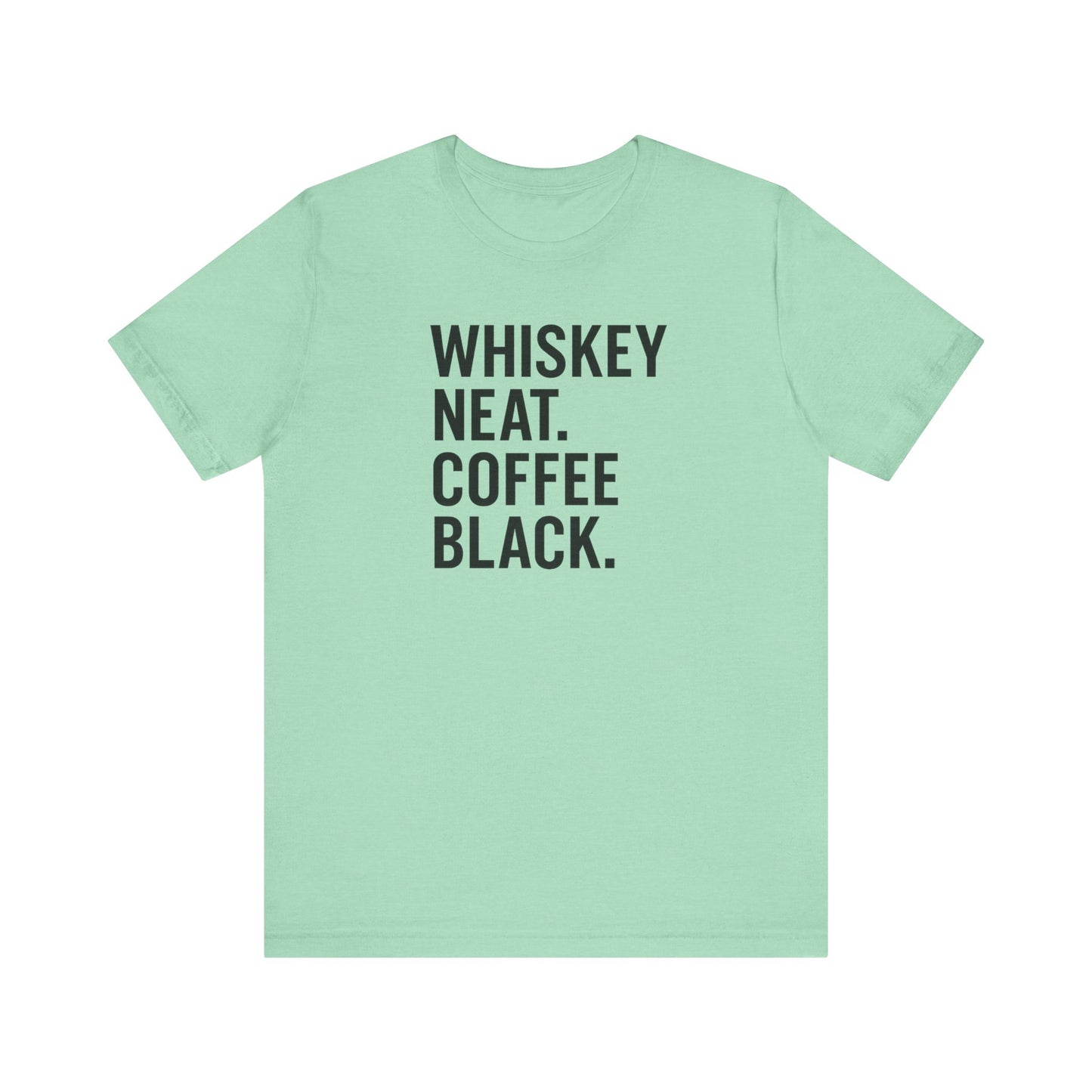 Whiskey and Coffee Graphic Tee - Perfect for Coffee Lovers, Gift Idea for Men and Women, Casual Wear, Birthday, Everyday Style