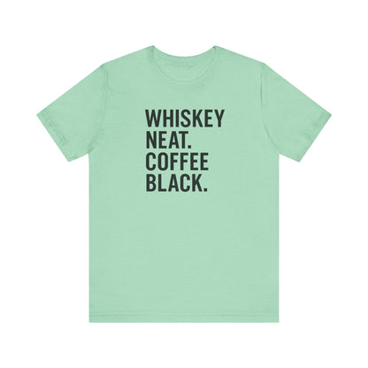 Whiskey and Coffee Graphic Tee - Perfect for Coffee Lovers, Gift Idea for Men and Women, Casual Wear, Birthday, Everyday Style