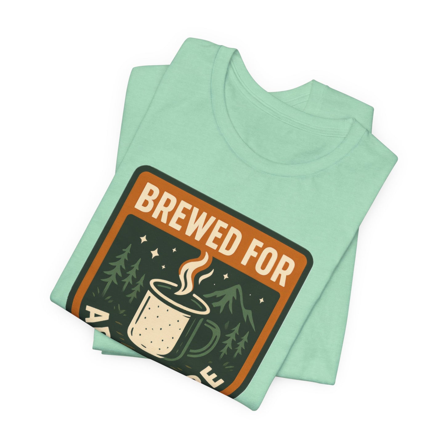 Adventure Brewed Graphic Tee - Perfect for Outdoors Lovers, Travel, Hiking, Camping, Gift for Adventurers
