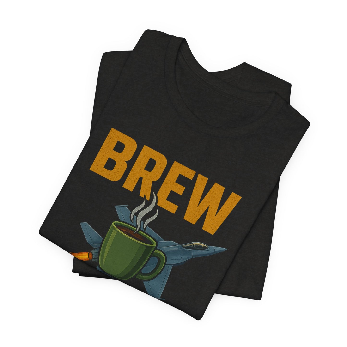 Brew Force Coffee Tee, Unisex Coffee Lover's T-Shirt, Gifts for Baristas, Father’s Day Gift, Coffee Enthusiast Apparel