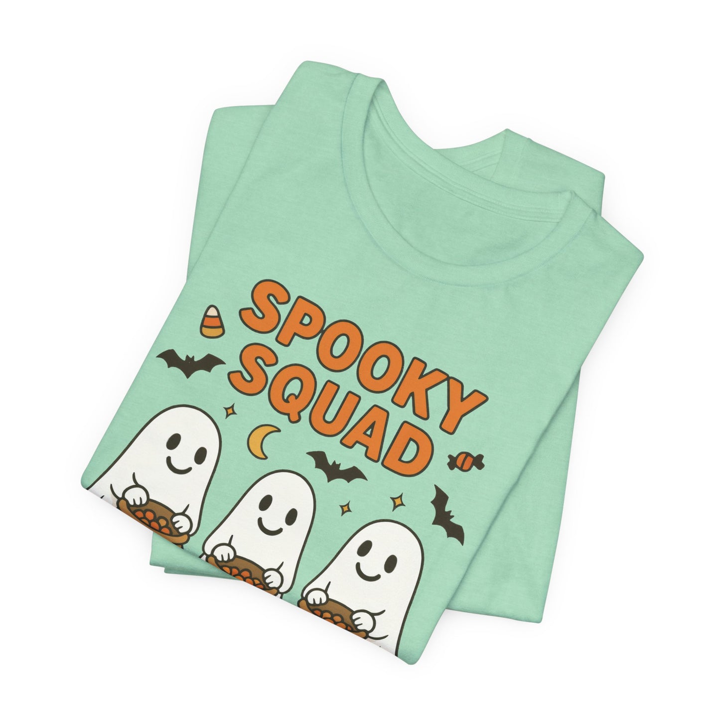 Spooky Squad Coffee Ghosts Tee – Halloween Shirt for Coffee Lovers