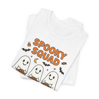 Spooky Squad Coffee Ghosts Tee – Halloween Shirt for Coffee Lovers