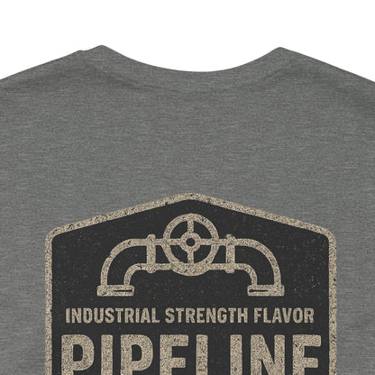 Vintage Pipeline Roast Co. Industrial Emblem T-Shirt – Distressed Workwear Coffee Tee