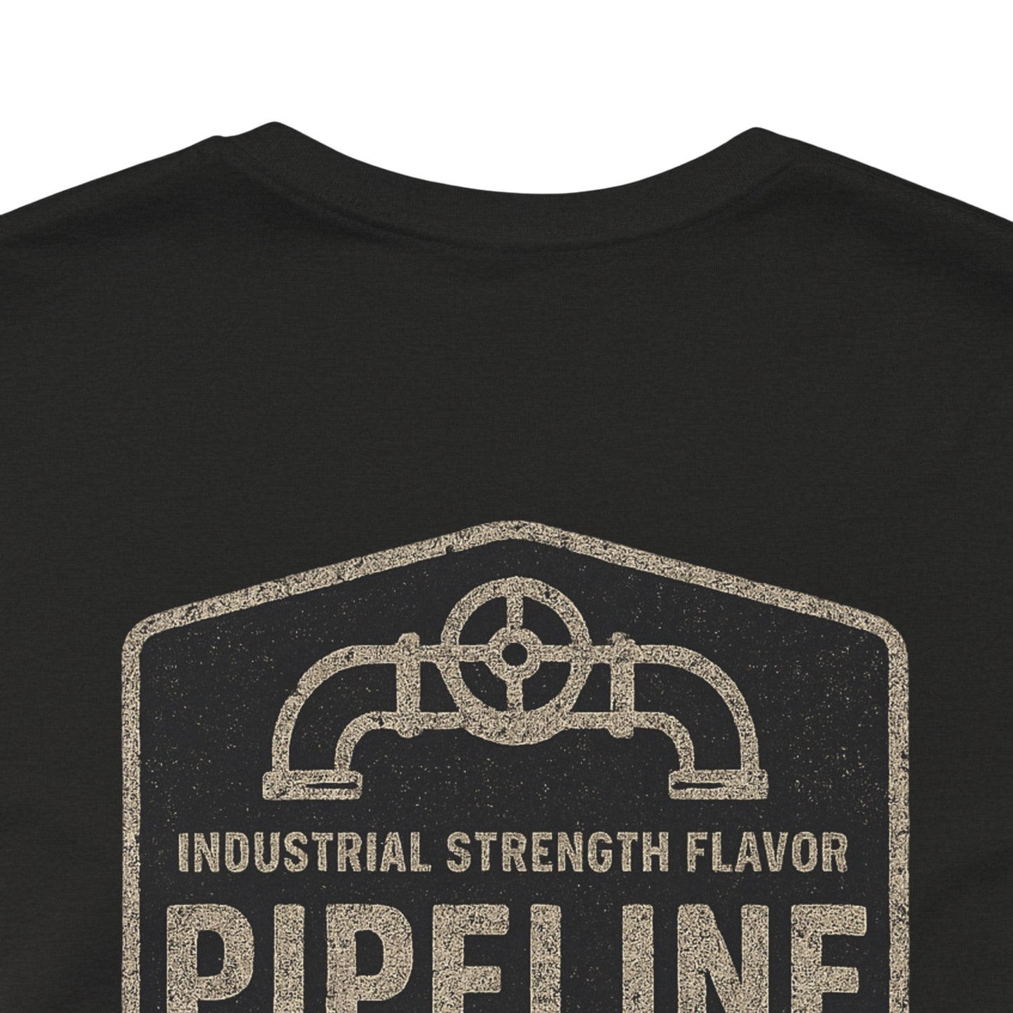 Vintage Pipeline Roast Co. Industrial Emblem T-Shirt – Distressed Workwear Coffee Tee