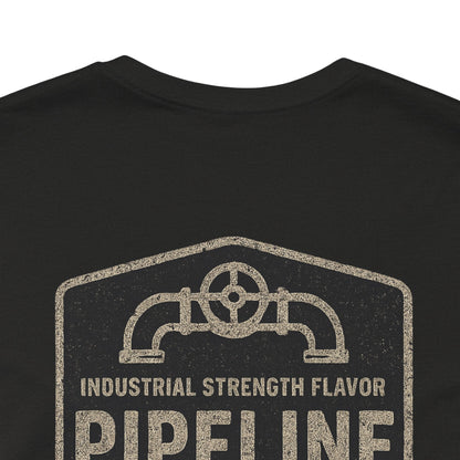 Vintage Pipeline Roast Co. Industrial Emblem T-Shirt – Distressed Workwear Coffee Tee