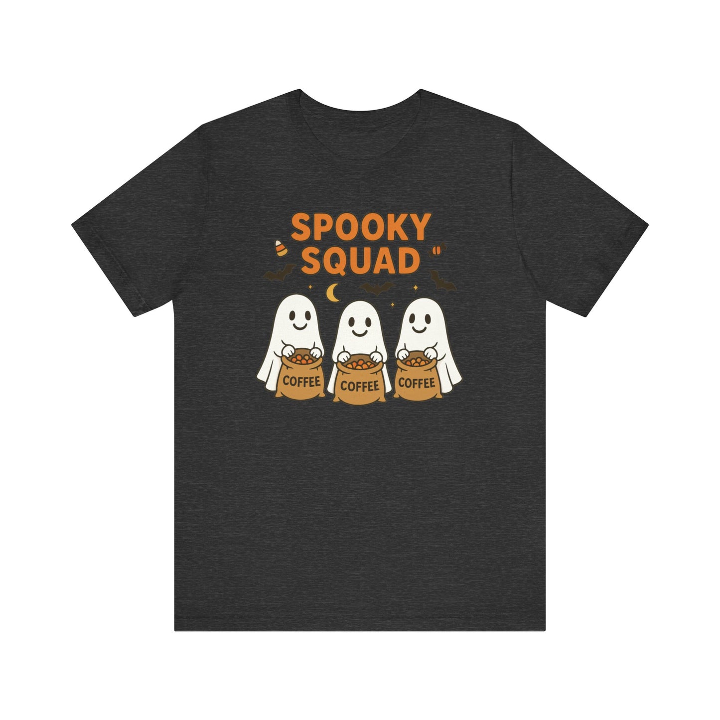 Spooky Squad Coffee Ghosts Tee – Halloween Shirt for Coffee Lovers
