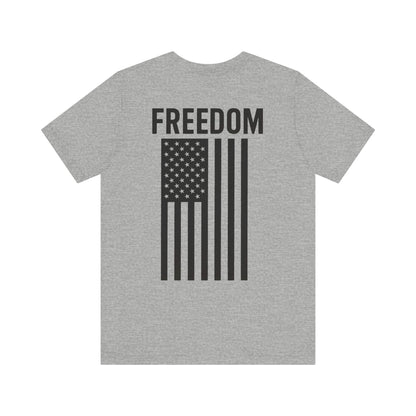 Freedom Flag Unisex Tee - Patriotic Shirt for Independence Day, Casual Wear, USA Pride, Gift for Veterans, Summer Style