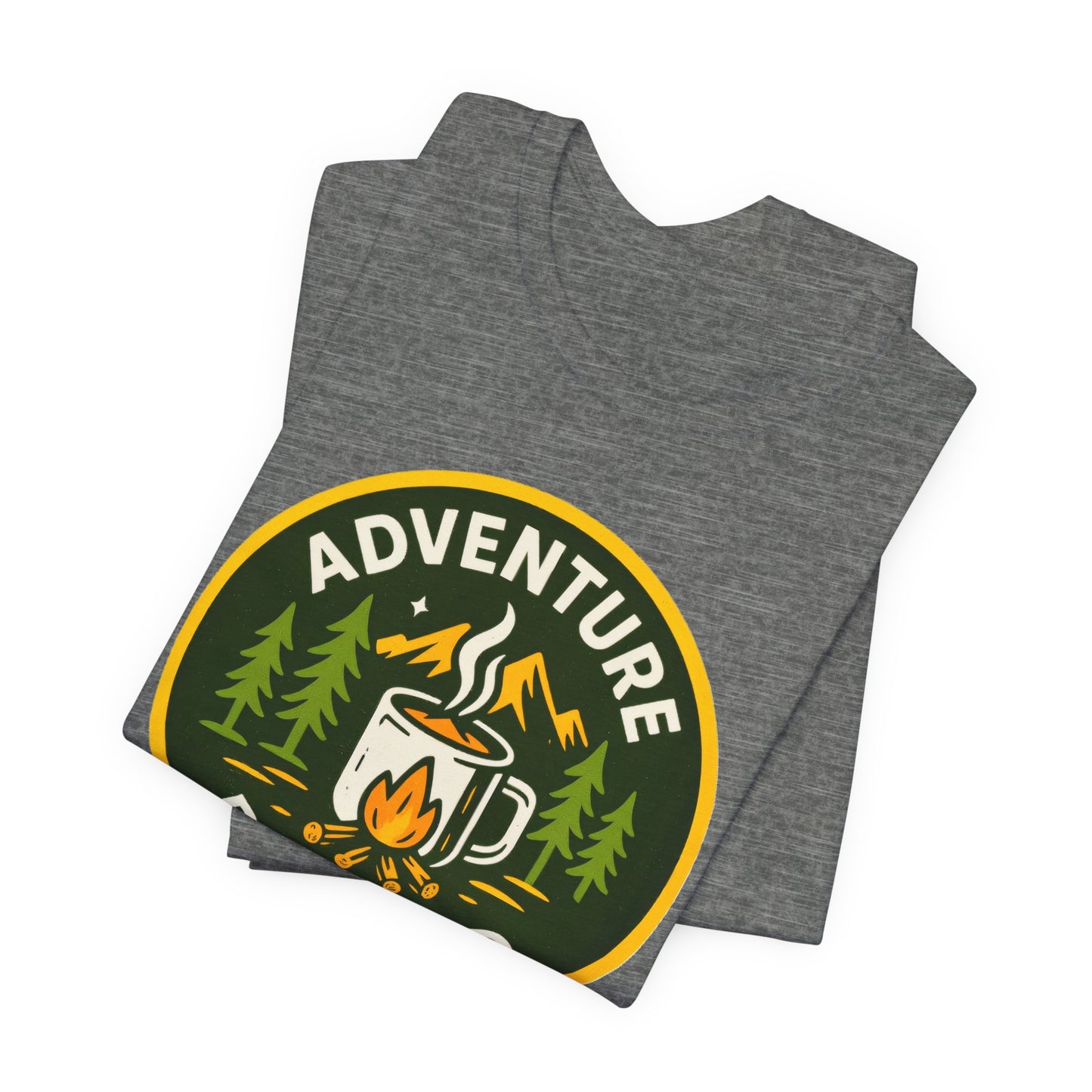 Adventure Roasted Tee - Unisex Short Sleeve Shirt, Outdoor Apparel, Camping Gift, Coffee Lover T-Shirt, Fun Adventure Wear