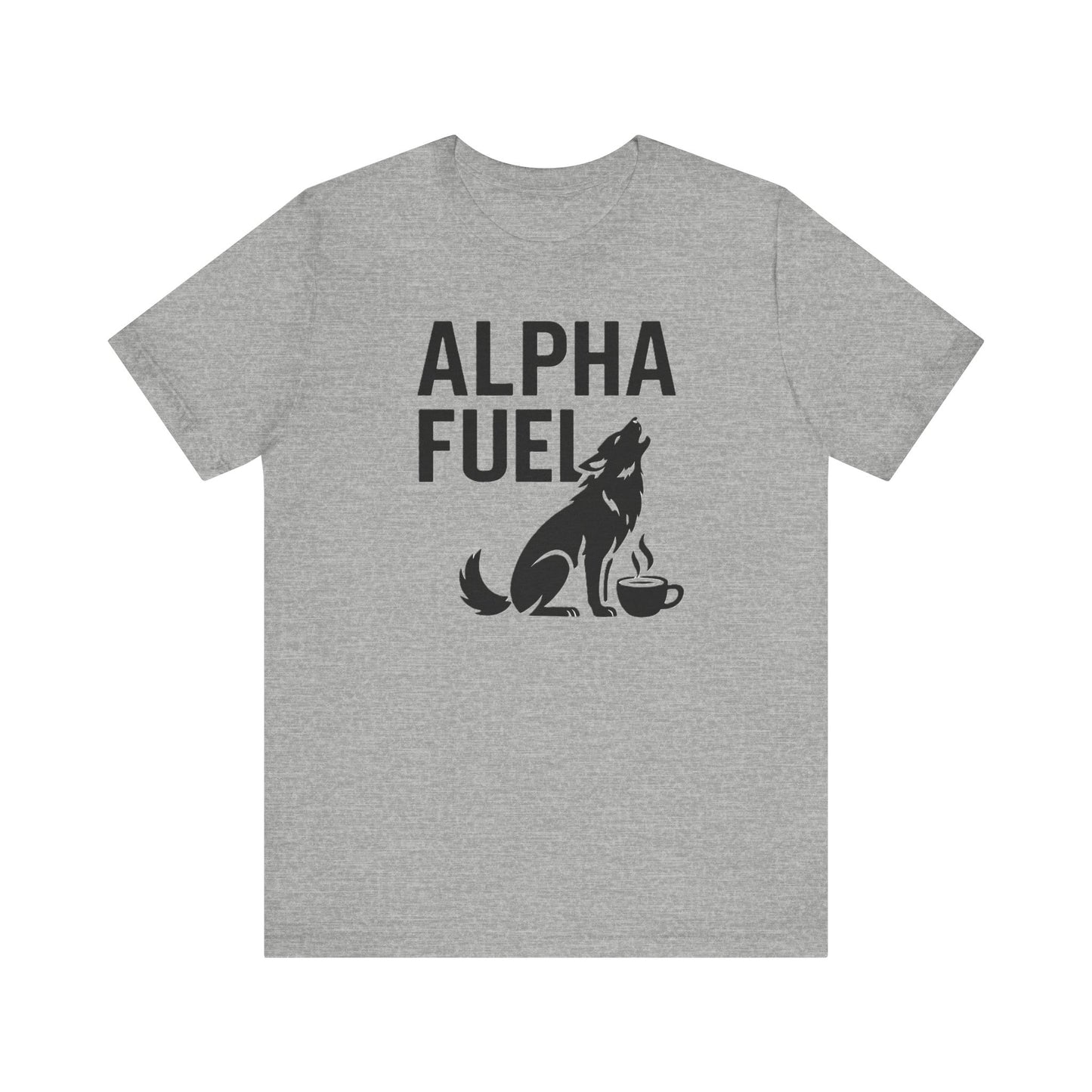 Alpha Fuel Unisex Tee, Coffee Lover T-Shirt, Gift for Baristas, Dog and Cat Owners Gift, Casual Everyday Wear