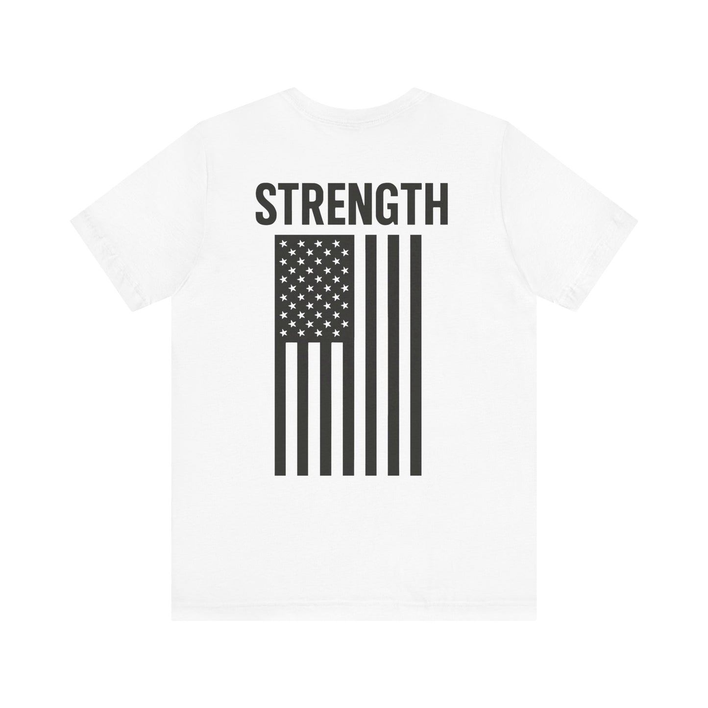 Patriotic Strength T-Shirt, Unisex Tee, 4th of July Shirt, Independence Day Apparel, Casual Summer Wear, Gift for Veterans