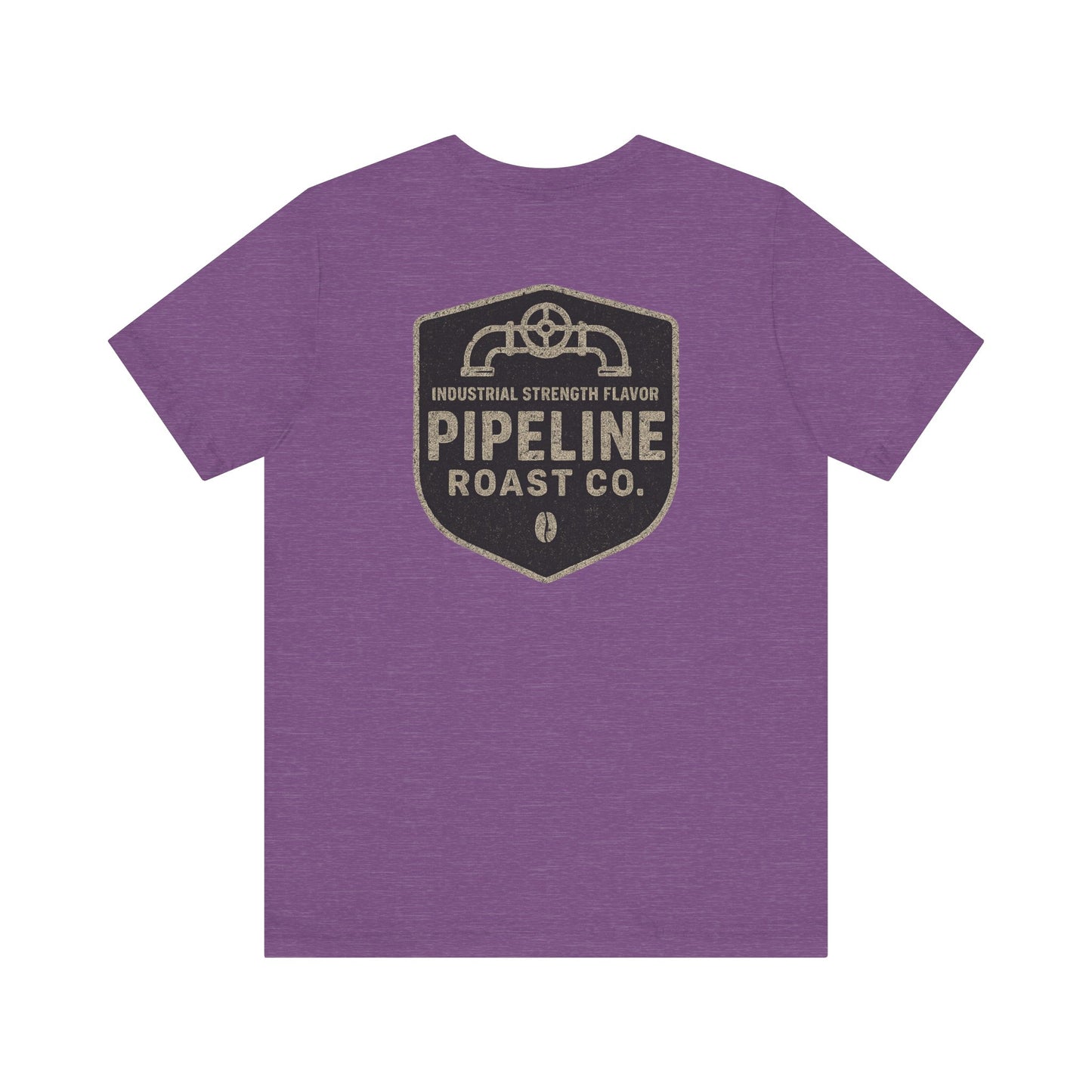 Vintage Pipeline Roast Co. Industrial Emblem T-Shirt – Distressed Workwear Coffee Tee