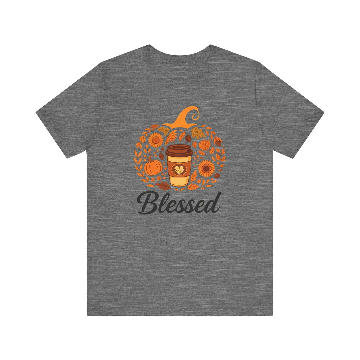 Blessed Pumpkin Fall T-Shirt - Cozy Autumn Style, Perfect Gift for Thanksgiving, Harvest Celebration, Casual Wear, Seasonal Fashion