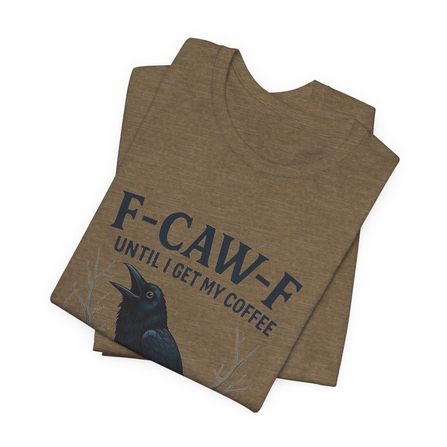 Coffee Lover's Tee, Unisex T-Shirt, Funny Gift, Crow Graphic Tee, Coffee Enthusiast Shirt, Unique Coffee Apparel