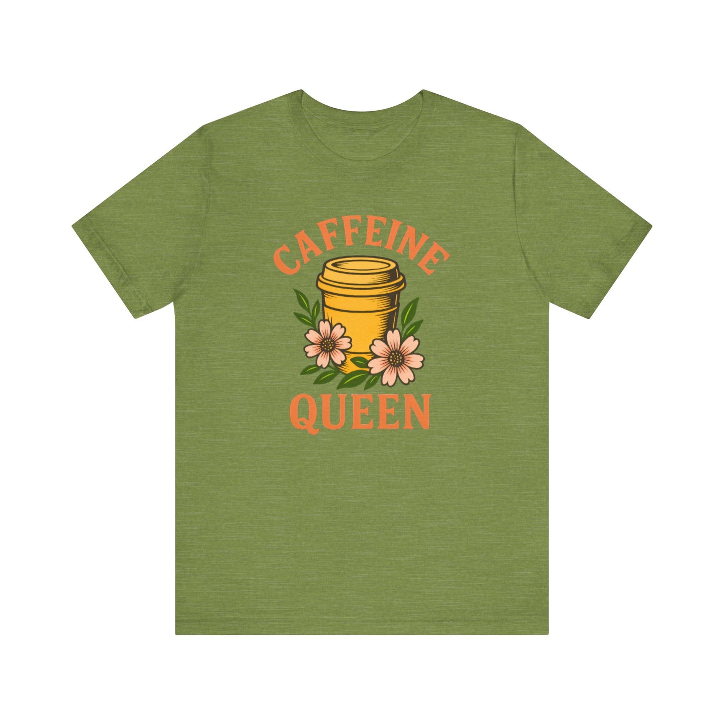 Caffeine Queen Tee - Perfect for Coffee Lovers, Casual Wear, Gifts, Birthdays or Coffee-Themed Events, Fun and Stylish!
