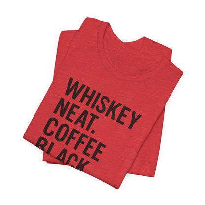 Whiskey and Coffee Graphic Tee - Perfect for Coffee Lovers, Gift Idea for Men and Women, Casual Wear, Birthday, Everyday Style