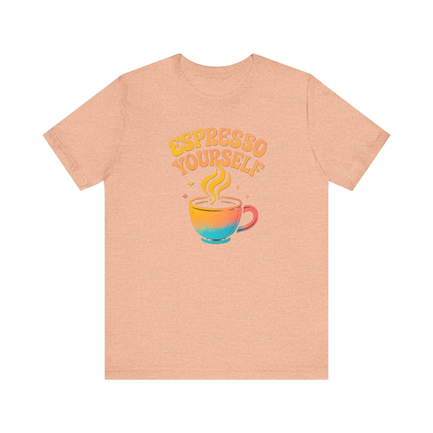 Espresso Yourself Unisex Tee | Coffee Lover Gift, Cute Graphic T-Shirt, Perfect for Baristas, Casual Wear, Fun Gift for Coffee Enthusiasts