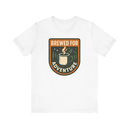 Adventure Brewed Graphic Tee - Perfect for Outdoors Lovers, Travel, Hiking, Camping, Gift for Adventurers