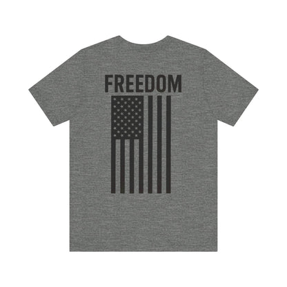 Freedom Flag Unisex Tee - Patriotic Shirt for Independence Day, Casual Wear, USA Pride, Gift for Veterans, Summer Style