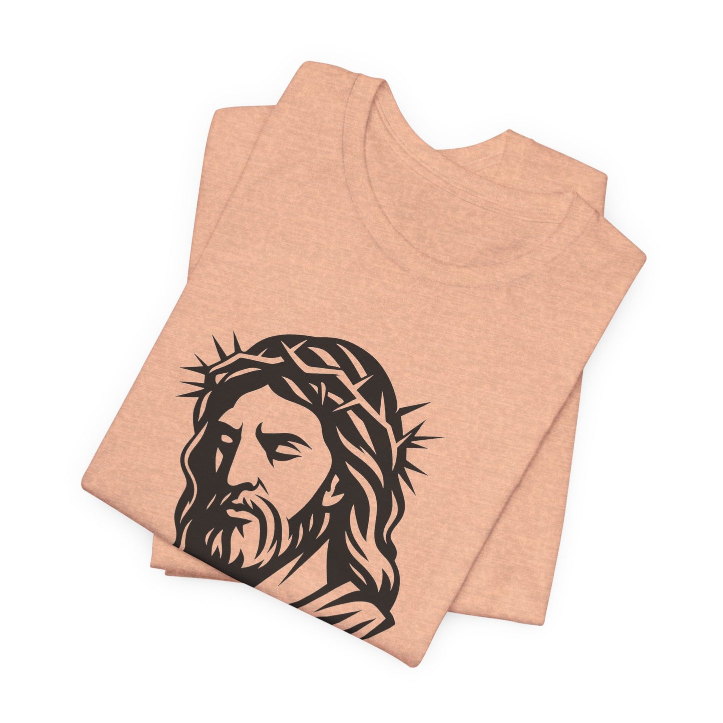 Faith Bible Verse Graphic Tee – Inspirational Psalm 23:5 Shirt, Crown of Thorns Design