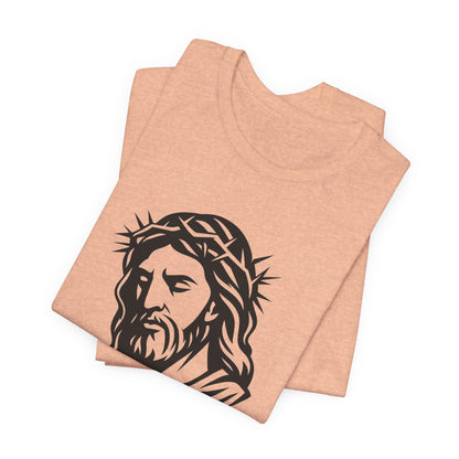 Faith Bible Verse Graphic Tee – Inspirational Psalm 23:5 Shirt, Crown of Thorns Design