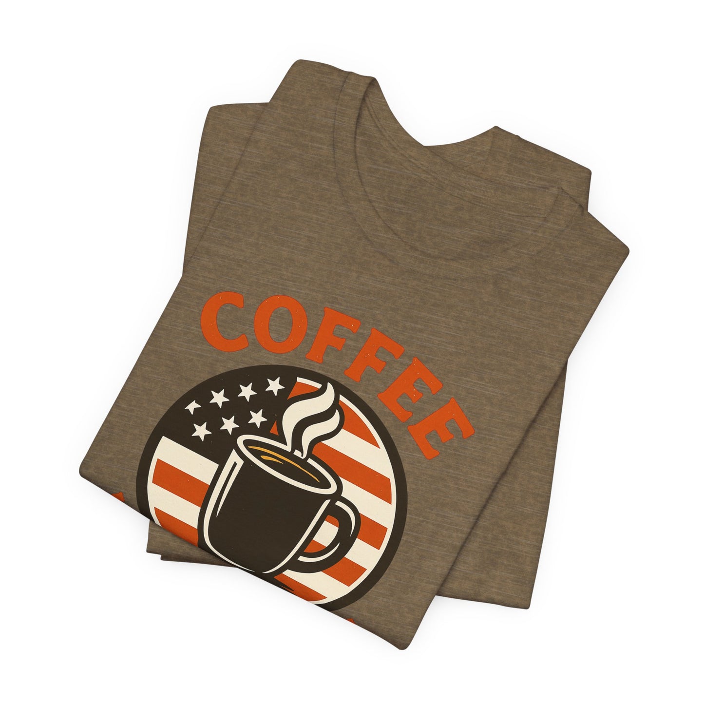 Coffee Lover's Veteran Tee - Unisex Jersey Short Sleeve Tee, Gift for Coffee Lovers, Veteran Appreciation, Casual Wear, Patriot T-Shirt