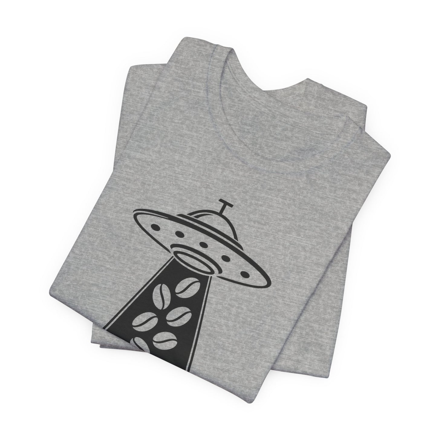 Out of This World Roast Tee - Unisex Short Sleeve Shirt, Funny Coffee Shirt, Alien Design Apparel, Gift for Coffee Lovers, Sci-Fi T-Shirt