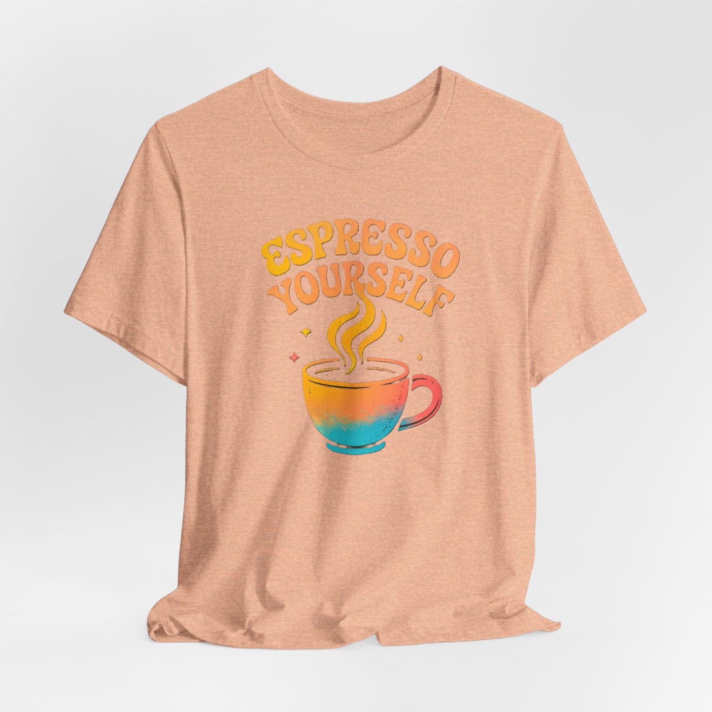 Espresso Yourself Unisex Tee | Coffee Lover Gift, Cute Graphic T-Shirt, Perfect for Baristas, Casual Wear, Fun Gift for Coffee Enthusiasts