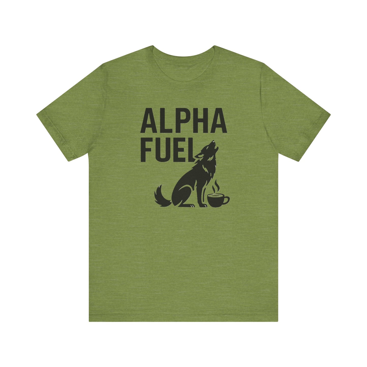 Alpha Fuel Unisex Tee, Coffee Lover T-Shirt, Gift for Baristas, Dog and Cat Owners Gift, Casual Everyday Wear