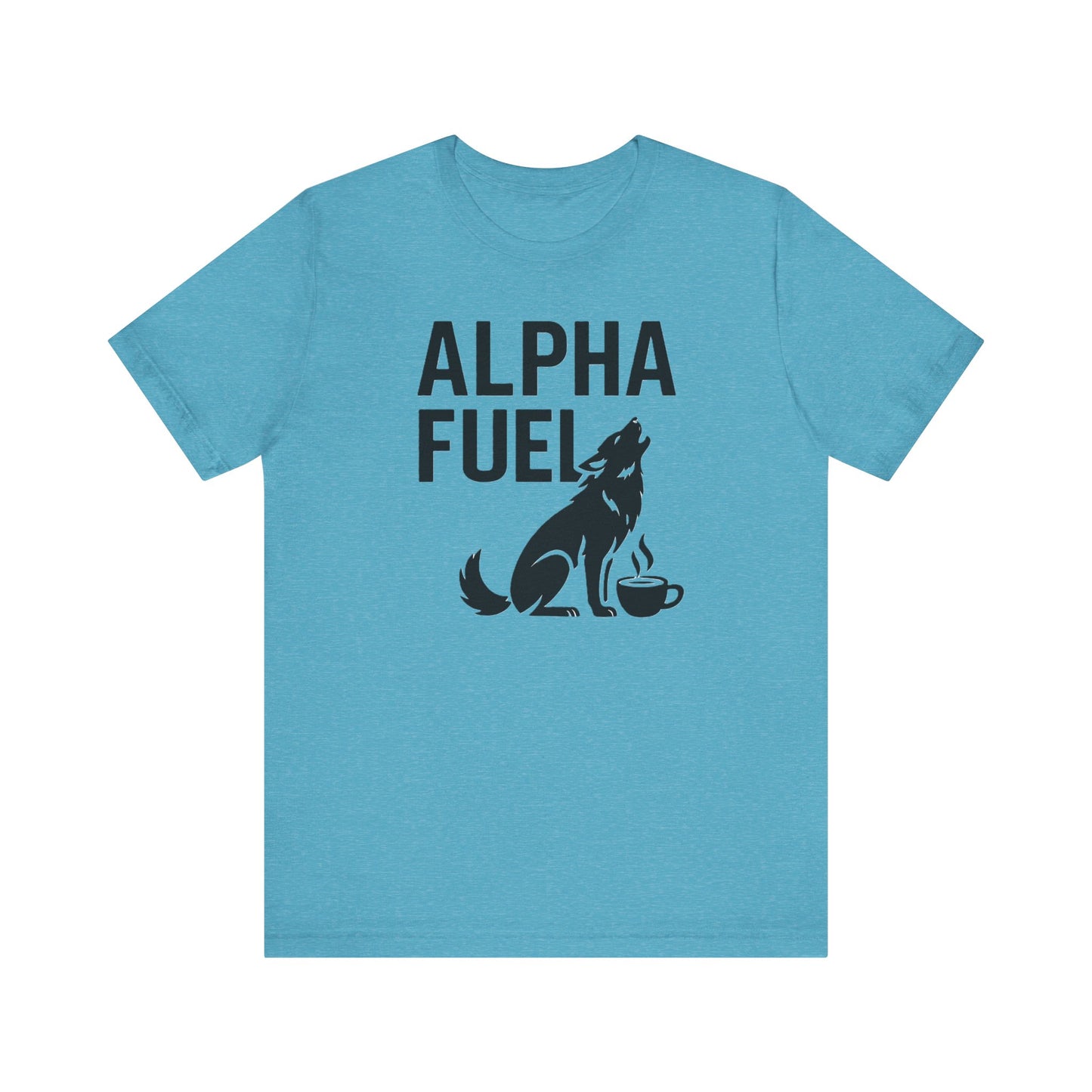 Alpha Fuel Unisex Tee, Coffee Lover T-Shirt, Gift for Baristas, Dog and Cat Owners Gift, Casual Everyday Wear