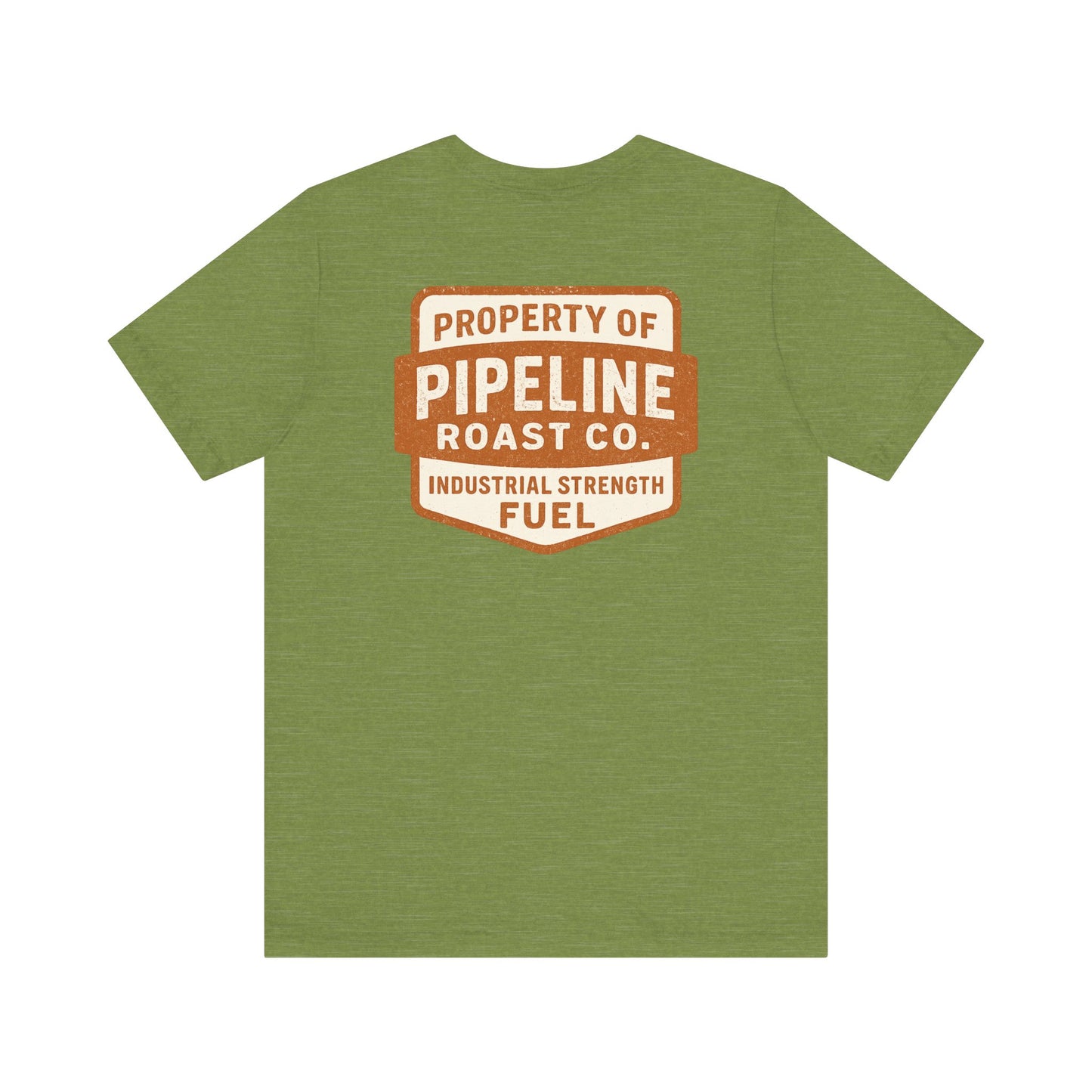 Rusty Vintage Pipeline Roast Co. Industrial Seal Tee – Rugged Workwear Style Coffee Shirt